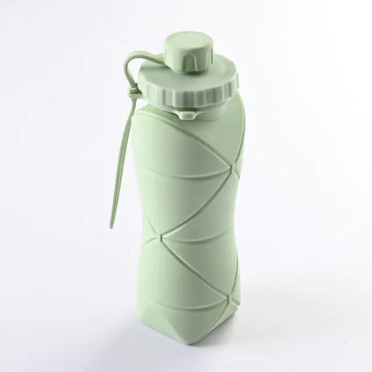 Compact & Durable 600ml Folding Silicone Water Bottle – Perfect for Outdoor Adventures!**