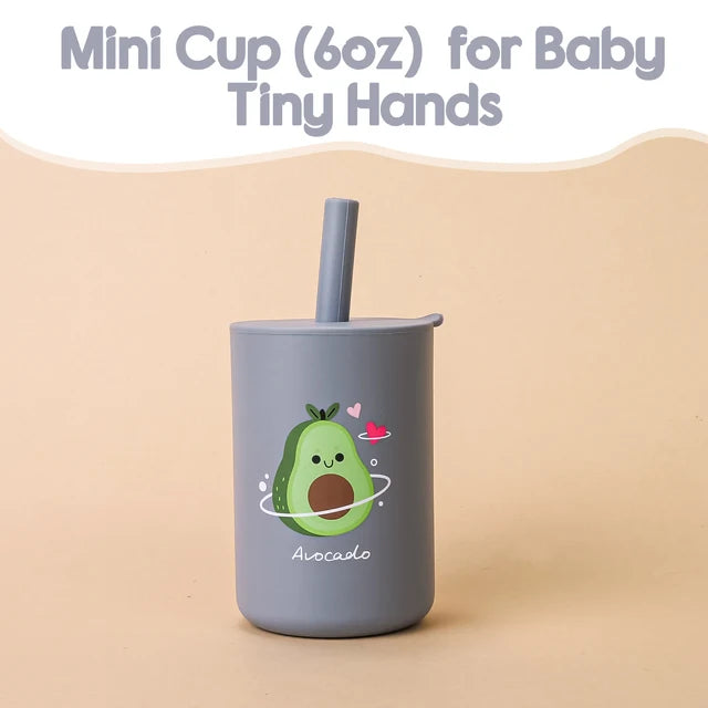 Baby Feeding Straw Cup – Spill-Proof, Safe, and Perfect for Independent Drinking!