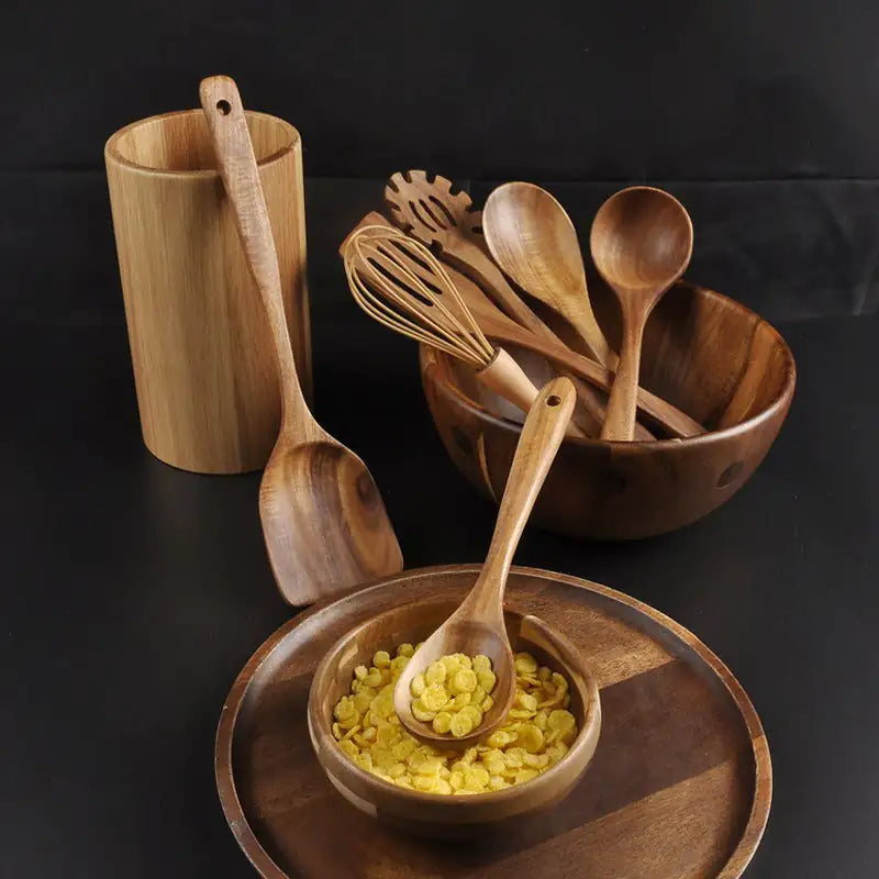 7-Piece Teak Kitchenware Set