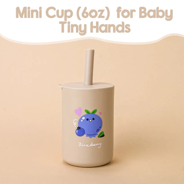 Baby Feeding Straw Cup – Spill-Proof, Safe, and Perfect for Independent Drinking!