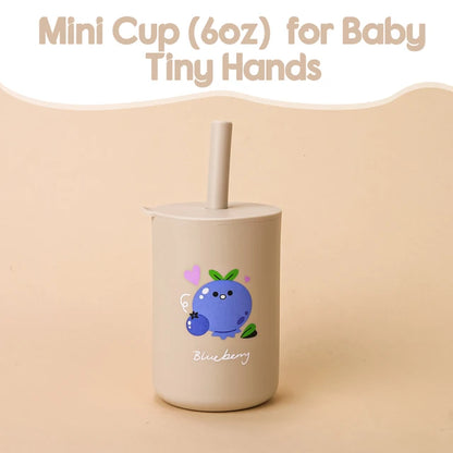 Baby Feeding Straw Cup – Spill-Proof, Safe, and Perfect for Independent Drinking!