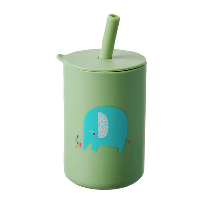 Baby Feeding Straw Cup – Spill-Proof, Safe, and Perfect for Independent Drinking!