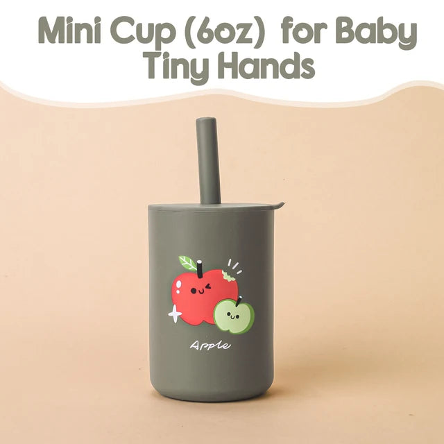 Baby Feeding Straw Cup – Spill-Proof, Safe, and Perfect for Independent Drinking!