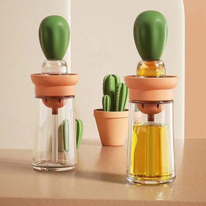 Multi-function Oil Dispenser with Silicone Brush f