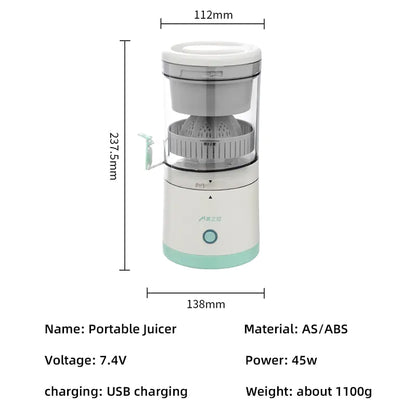 Wireless Slow Juicer – Fresh, Flavorful Juices Anytime, Anywhere!